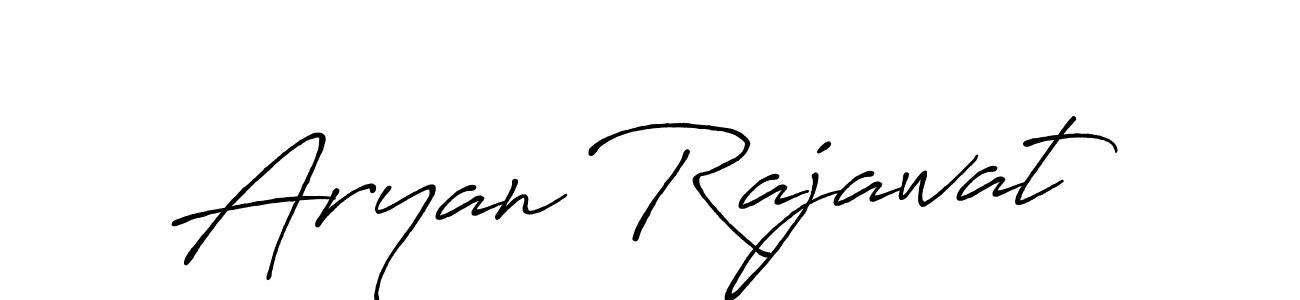 Aryan Rajawat stylish signature style. Best Handwritten Sign (Antro_Vectra_Bolder) for my name. Handwritten Signature Collection Ideas for my name Aryan Rajawat. Aryan Rajawat signature style 7 images and pictures png