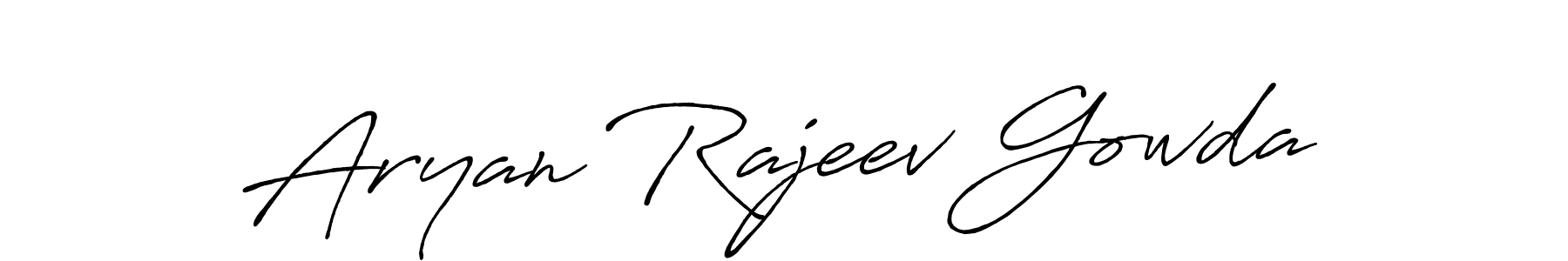 How to make Aryan Rajeev Gowda signature? Antro_Vectra_Bolder is a professional autograph style. Create handwritten signature for Aryan Rajeev Gowda name. Aryan Rajeev Gowda signature style 7 images and pictures png