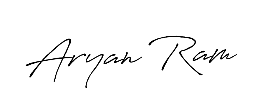 Create a beautiful signature design for name Aryan Ram. With this signature (Antro_Vectra_Bolder) fonts, you can make a handwritten signature for free. Aryan Ram signature style 7 images and pictures png