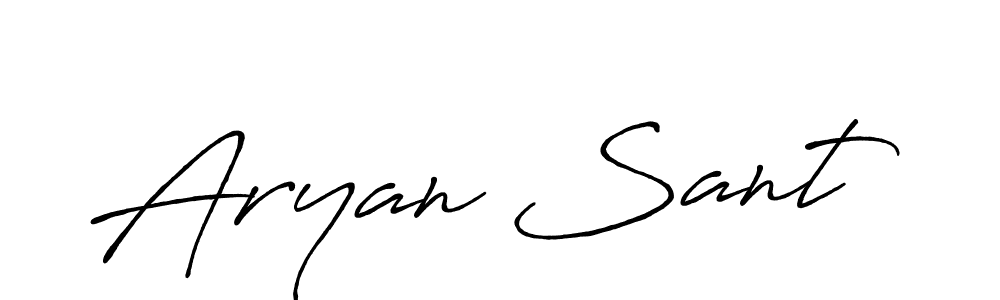 The best way (Antro_Vectra_Bolder) to make a short signature is to pick only two or three words in your name. The name Aryan Sant include a total of six letters. For converting this name. Aryan Sant signature style 7 images and pictures png