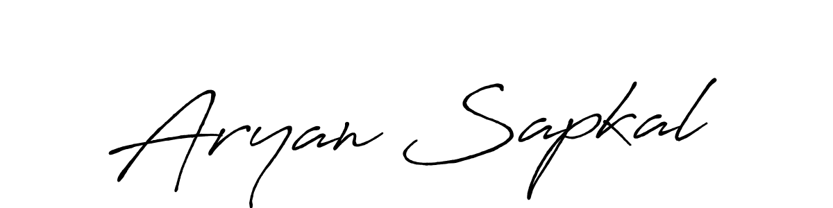 Design your own signature with our free online signature maker. With this signature software, you can create a handwritten (Antro_Vectra_Bolder) signature for name Aryan Sapkal. Aryan Sapkal signature style 7 images and pictures png
