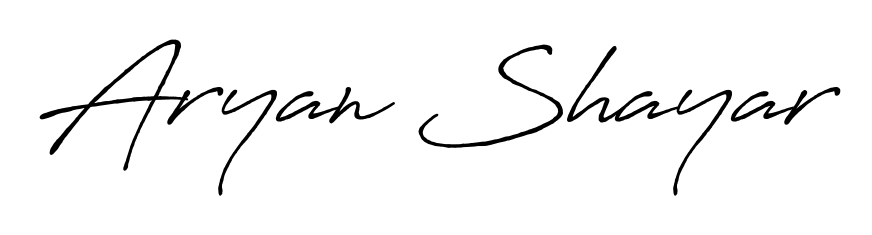 Practice writing Aryan Shayar with the flow of Antro_Vectra_Bolder lettering. A fantastic source of inspiration for developing your personal signature style. Aryan Shayar signature style 7 images and pictures png