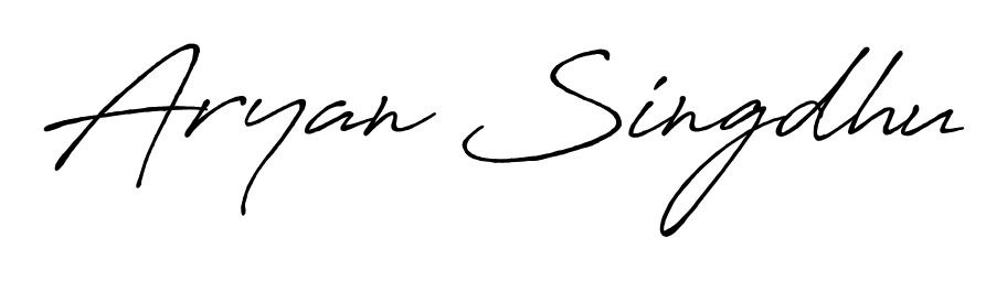 The best way (Antro_Vectra_Bolder) to make a short signature is to pick only two or three words in your name. For converting this name Aryan Singdhu. Aryan Singdhu signature style 7 images and pictures png