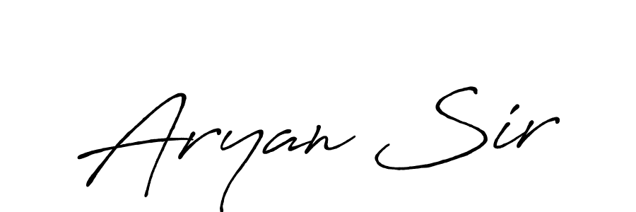 It looks lik you need a new signature style for name Aryan Sir. Design unique handwritten (Antro_Vectra_Bolder) signature with our free signature maker in just a few clicks. Aryan Sir signature style 7 images and pictures png