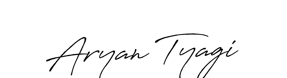 Similarly Antro_Vectra_Bolder is the best handwritten signature design. Signature creator online .You can use it as an online autograph creator for name Aryan Tyagi. Aryan Tyagi signature style 7 images and pictures png