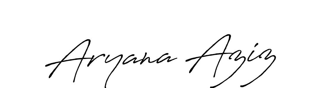 Antro_Vectra_Bolder is a professional signature style that is perfect for those who want to add a touch of class to their signature. It is also a great choice for those who want to make their signature more unique. Get Aryana Aziz name to fancy signature for free. Aryana Aziz signature style 7 images and pictures png