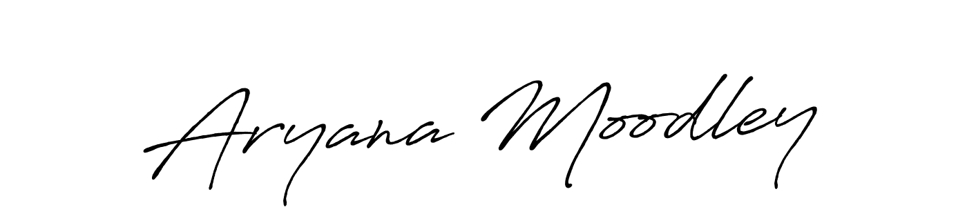 Make a beautiful signature design for name Aryana Moodley. Use this online signature maker to create a handwritten signature for free. Aryana Moodley signature style 7 images and pictures png