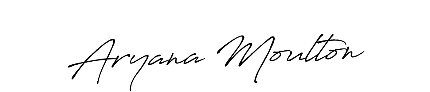 if you are searching for the best signature style for your name Aryana Moulton. so please give up your signature search. here we have designed multiple signature styles  using Antro_Vectra_Bolder. Aryana Moulton signature style 7 images and pictures png