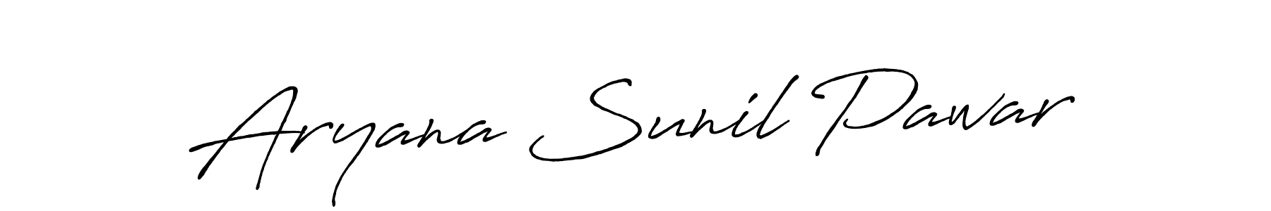 Also You can easily find your signature by using the search form. We will create Aryana Sunil Pawar name handwritten signature images for you free of cost using Antro_Vectra_Bolder sign style. Aryana Sunil Pawar signature style 7 images and pictures png