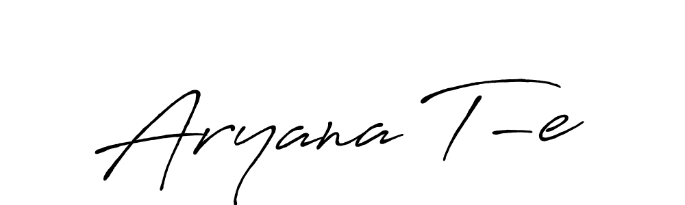 Antro_Vectra_Bolder is a professional signature style that is perfect for those who want to add a touch of class to their signature. It is also a great choice for those who want to make their signature more unique. Get Aryana T-e name to fancy signature for free. Aryana T-e signature style 7 images and pictures png