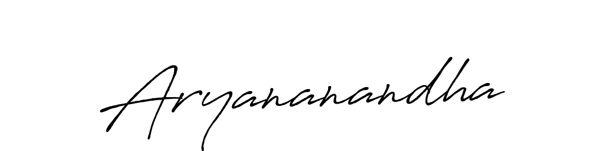 Design your own signature with our free online signature maker. With this signature software, you can create a handwritten (Antro_Vectra_Bolder) signature for name Aryananandha. Aryananandha signature style 7 images and pictures png