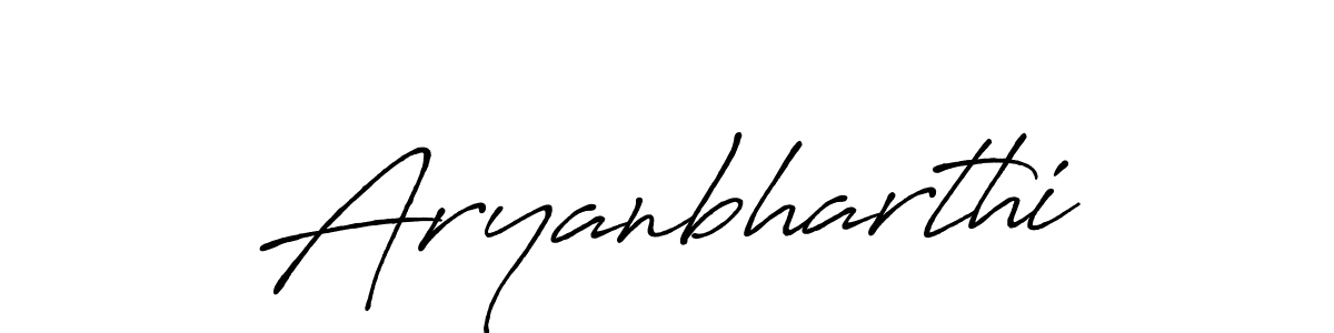 How to make Aryanbharthi name signature. Use Antro_Vectra_Bolder style for creating short signs online. This is the latest handwritten sign. Aryanbharthi signature style 7 images and pictures png