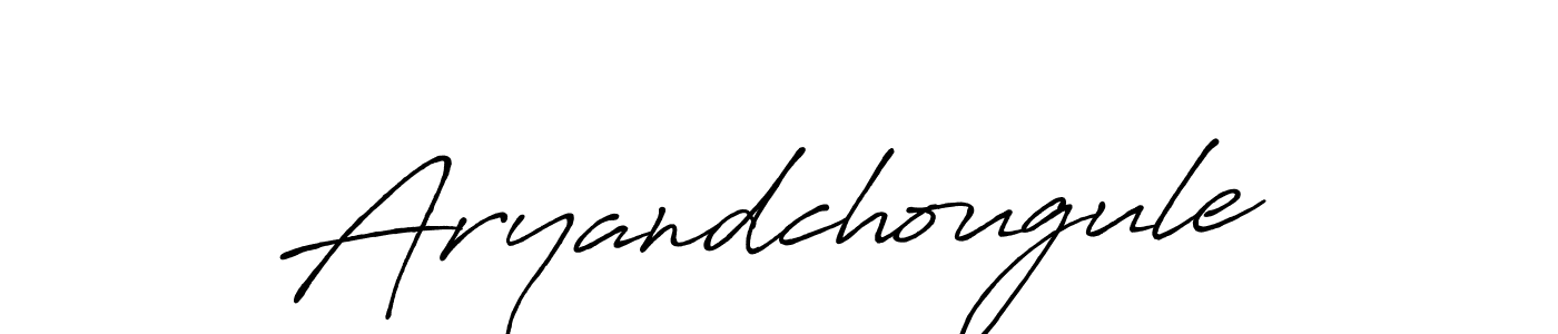 Use a signature maker to create a handwritten signature online. With this signature software, you can design (Antro_Vectra_Bolder) your own signature for name Aryandchougule. Aryandchougule signature style 7 images and pictures png