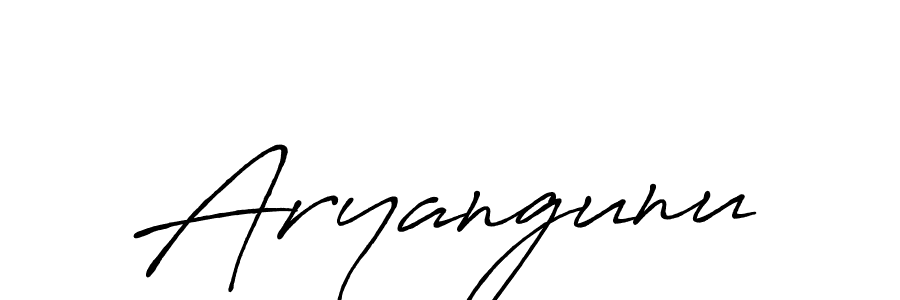 Make a beautiful signature design for name Aryangunu. With this signature (Antro_Vectra_Bolder) style, you can create a handwritten signature for free. Aryangunu signature style 7 images and pictures png