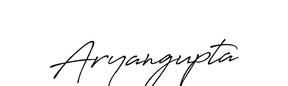 Design your own signature with our free online signature maker. With this signature software, you can create a handwritten (Antro_Vectra_Bolder) signature for name Aryangupta. Aryangupta signature style 7 images and pictures png