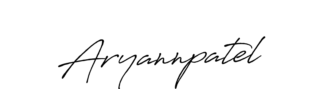 Also You can easily find your signature by using the search form. We will create Aryannpatel name handwritten signature images for you free of cost using Antro_Vectra_Bolder sign style. Aryannpatel signature style 7 images and pictures png