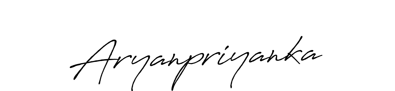 How to make Aryanpriyanka signature? Antro_Vectra_Bolder is a professional autograph style. Create handwritten signature for Aryanpriyanka name. Aryanpriyanka signature style 7 images and pictures png