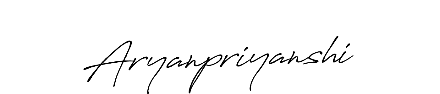 Also we have Aryanpriyanshi name is the best signature style. Create professional handwritten signature collection using Antro_Vectra_Bolder autograph style. Aryanpriyanshi signature style 7 images and pictures png