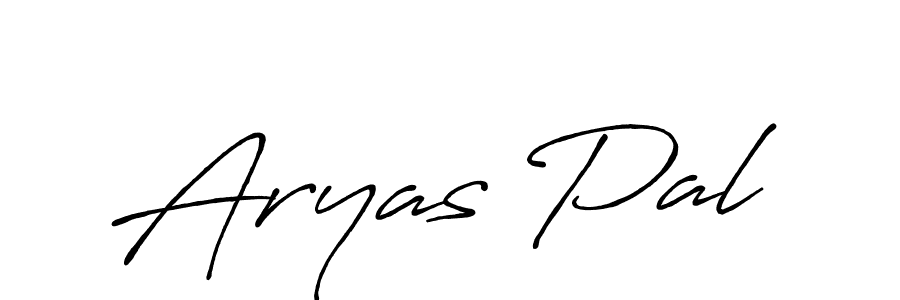 Use a signature maker to create a handwritten signature online. With this signature software, you can design (Antro_Vectra_Bolder) your own signature for name Aryas Pal. Aryas Pal signature style 7 images and pictures png