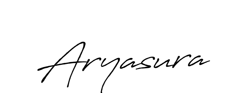 How to make Aryasura signature? Antro_Vectra_Bolder is a professional autograph style. Create handwritten signature for Aryasura name. Aryasura signature style 7 images and pictures png