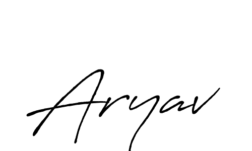 It looks lik you need a new signature style for name Aryav. Design unique handwritten (Antro_Vectra_Bolder) signature with our free signature maker in just a few clicks. Aryav signature style 7 images and pictures png