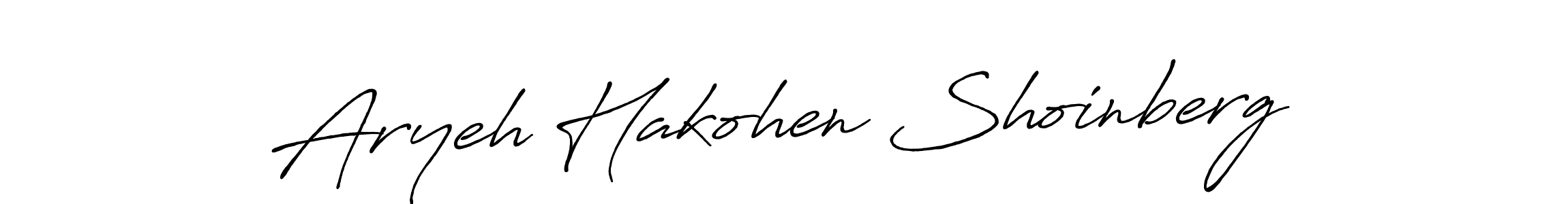 How to make Aryeh Hakohen Shoinberg name signature. Use Antro_Vectra_Bolder style for creating short signs online. This is the latest handwritten sign. Aryeh Hakohen Shoinberg signature style 7 images and pictures png