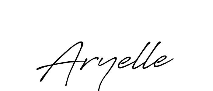 Make a beautiful signature design for name Aryelle. With this signature (Antro_Vectra_Bolder) style, you can create a handwritten signature for free. Aryelle signature style 7 images and pictures png