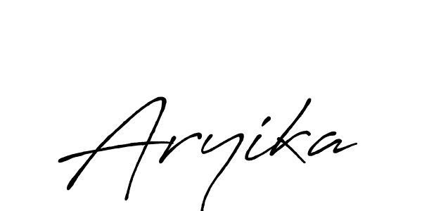Also we have Aryika name is the best signature style. Create professional handwritten signature collection using Antro_Vectra_Bolder autograph style. Aryika signature style 7 images and pictures png