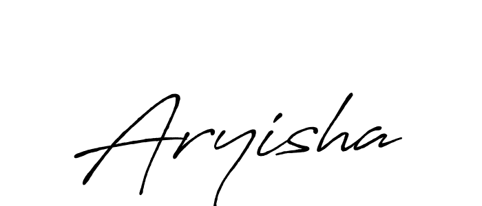 Design your own signature with our free online signature maker. With this signature software, you can create a handwritten (Antro_Vectra_Bolder) signature for name Aryisha. Aryisha signature style 7 images and pictures png