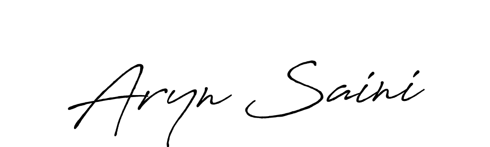 Here are the top 10 professional signature styles for the name Aryn Saini. These are the best autograph styles you can use for your name. Aryn Saini signature style 7 images and pictures png