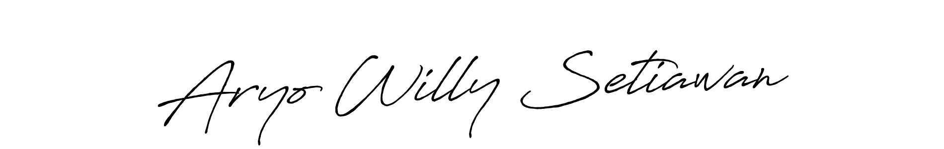 The best way (Antro_Vectra_Bolder) to make a short signature is to pick only two or three words in your name. The name Aryo Willy Setiawan include a total of six letters. For converting this name. Aryo Willy Setiawan signature style 7 images and pictures png