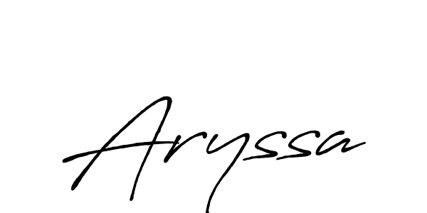 Aryssa stylish signature style. Best Handwritten Sign (Antro_Vectra_Bolder) for my name. Handwritten Signature Collection Ideas for my name Aryssa. Aryssa signature style 7 images and pictures png