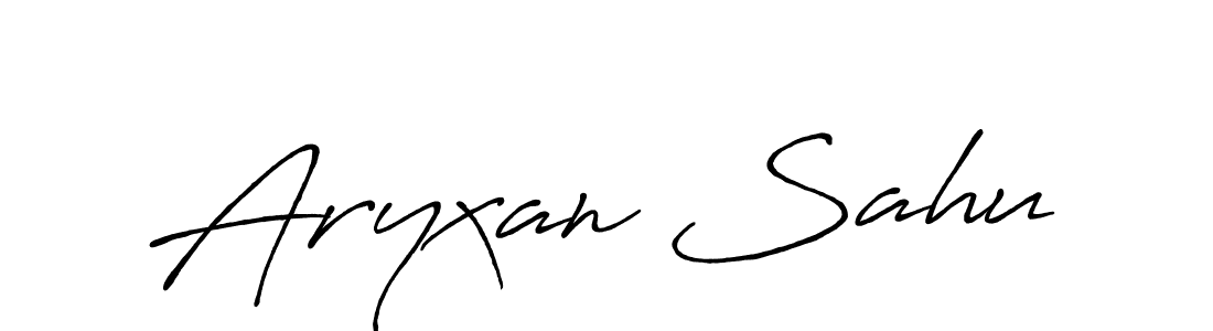 The best way (Antro_Vectra_Bolder) to make a short signature is to pick only two or three words in your name. The name Aryxan Sahu include a total of six letters. For converting this name. Aryxan Sahu signature style 7 images and pictures png