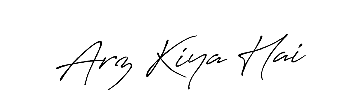 Once you've used our free online signature maker to create your best signature Antro_Vectra_Bolder style, it's time to enjoy all of the benefits that Arz Kiya Hai name signing documents. Arz Kiya Hai signature style 7 images and pictures png