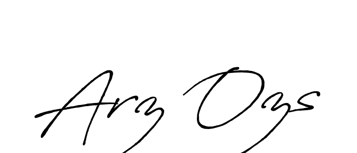 Arz Ozs stylish signature style. Best Handwritten Sign (Antro_Vectra_Bolder) for my name. Handwritten Signature Collection Ideas for my name Arz Ozs. Arz Ozs signature style 7 images and pictures png