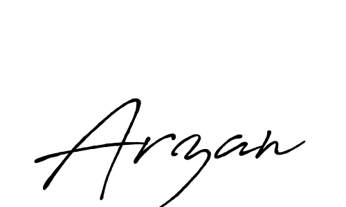 Arzan stylish signature style. Best Handwritten Sign (Antro_Vectra_Bolder) for my name. Handwritten Signature Collection Ideas for my name Arzan. Arzan signature style 7 images and pictures png