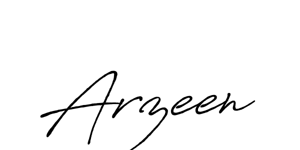 Design your own signature with our free online signature maker. With this signature software, you can create a handwritten (Antro_Vectra_Bolder) signature for name Arzeen. Arzeen signature style 7 images and pictures png