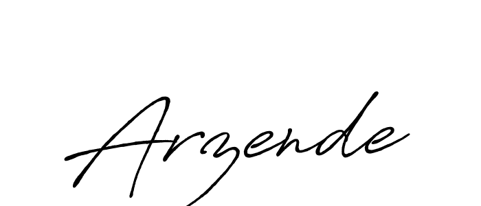 Make a beautiful signature design for name Arzende. With this signature (Antro_Vectra_Bolder) style, you can create a handwritten signature for free. Arzende signature style 7 images and pictures png