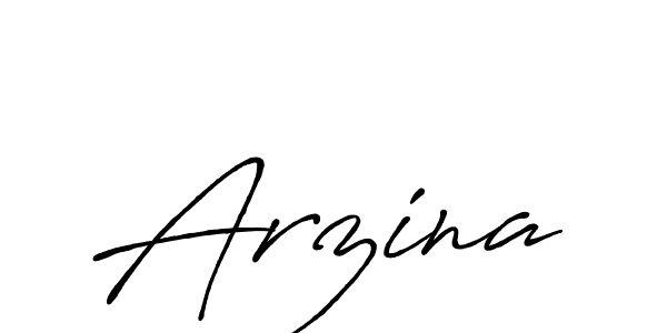 Use a signature maker to create a handwritten signature online. With this signature software, you can design (Antro_Vectra_Bolder) your own signature for name Arzina. Arzina signature style 7 images and pictures png