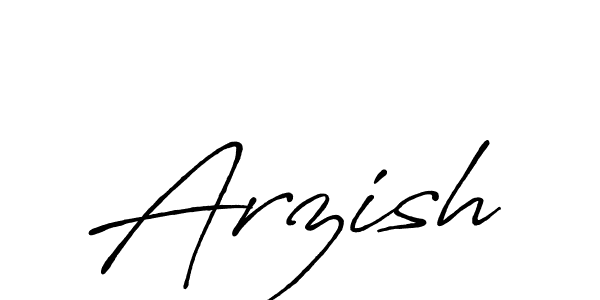 Arzish stylish signature style. Best Handwritten Sign (Antro_Vectra_Bolder) for my name. Handwritten Signature Collection Ideas for my name Arzish. Arzish signature style 7 images and pictures png
