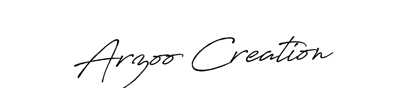 Make a beautiful signature design for name Arzoo Creation. Use this online signature maker to create a handwritten signature for free. Arzoo Creation signature style 7 images and pictures png