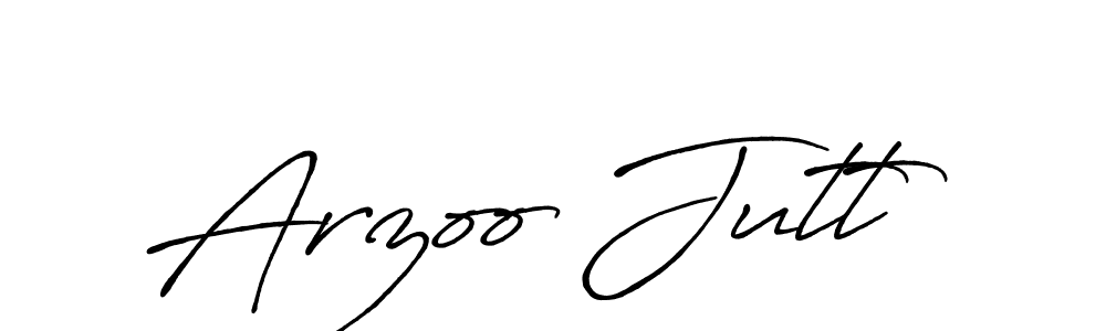 Make a beautiful signature design for name Arzoo Jutt. With this signature (Antro_Vectra_Bolder) style, you can create a handwritten signature for free. Arzoo Jutt signature style 7 images and pictures png