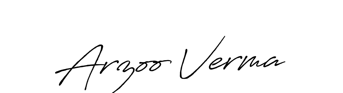 Make a short Arzoo Verma signature style. Manage your documents anywhere anytime using Antro_Vectra_Bolder. Create and add eSignatures, submit forms, share and send files easily. Arzoo Verma signature style 7 images and pictures png