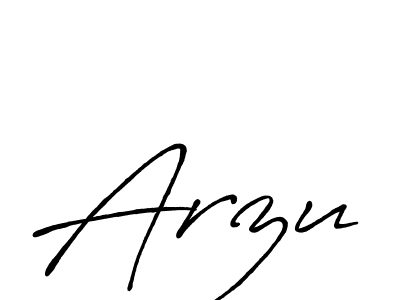 Create a beautiful signature design for name Arzu. With this signature (Antro_Vectra_Bolder) fonts, you can make a handwritten signature for free. Arzu signature style 7 images and pictures png