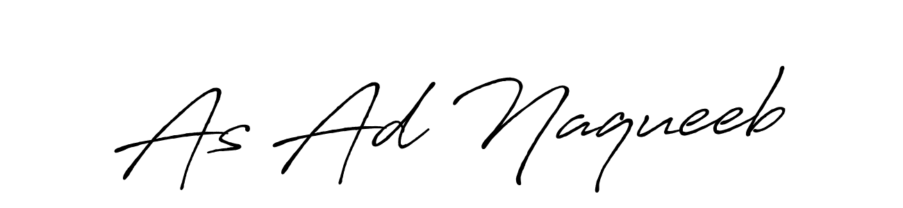You should practise on your own different ways (Antro_Vectra_Bolder) to write your name (As Ad Naqueeb) in signature. don't let someone else do it for you. As Ad Naqueeb signature style 7 images and pictures png
