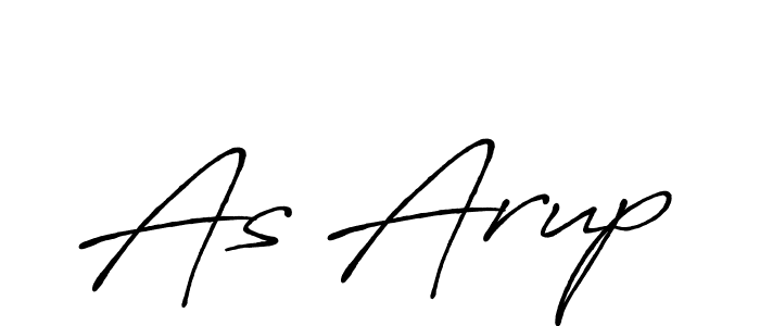 Create a beautiful signature design for name As Arup. With this signature (Antro_Vectra_Bolder) fonts, you can make a handwritten signature for free. As Arup signature style 7 images and pictures png