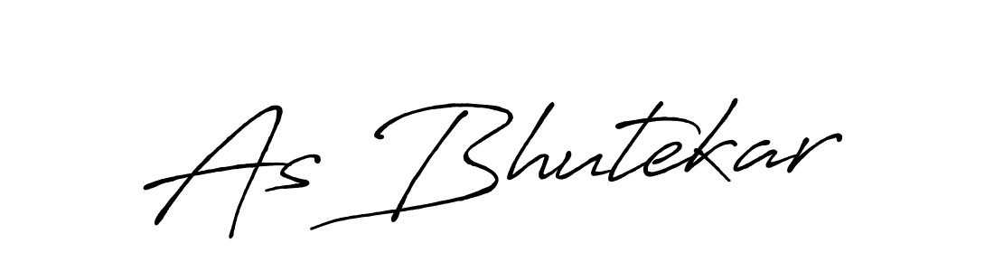 The best way (Antro_Vectra_Bolder) to make a short signature is to pick only two or three words in your name. The name As Bhutekar include a total of six letters. For converting this name. As Bhutekar signature style 7 images and pictures png