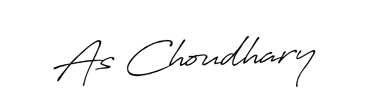 Design your own signature with our free online signature maker. With this signature software, you can create a handwritten (Antro_Vectra_Bolder) signature for name As Choudhary. As Choudhary signature style 7 images and pictures png