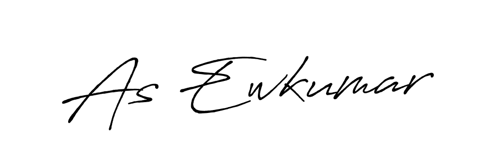 Make a beautiful signature design for name As Ewkumar. With this signature (Antro_Vectra_Bolder) style, you can create a handwritten signature for free. As Ewkumar signature style 7 images and pictures png