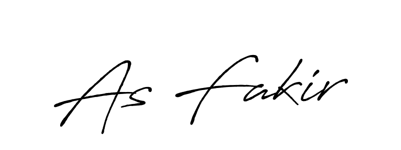 Also we have As Fakir name is the best signature style. Create professional handwritten signature collection using Antro_Vectra_Bolder autograph style. As Fakir signature style 7 images and pictures png